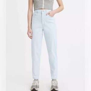 Levi’s high waisted tapered ankle corduroy mom jeans